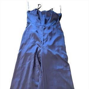 Silky wide leg jumpsuit